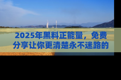 2025年黑料正能量，免费分享让你更清楚永不迷路的真相！