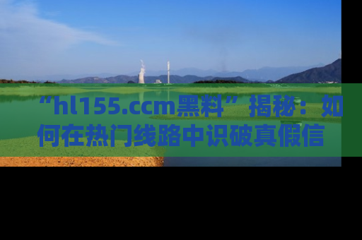 “hl155.ccm黑料”揭秘:如何在热门线路中识破真假信息