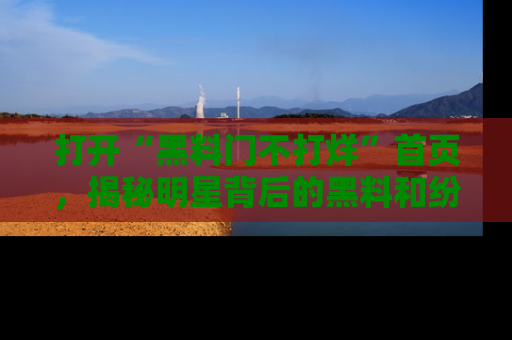 打开“黑料门不打烊”首页，揭秘明星背后的黑料和纷争真相！
