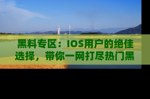 黑料专区：IOS用户的绝佳选择，带你一网打尽热门黑料资讯！