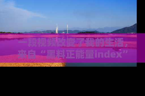 一段视频改变了我的生活,来自“黑料正能量index”的真实分享