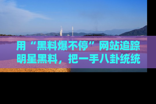 用“黑料爆不停”网站追踪明星黑料,把一手八卦统统收进你的后宫中!