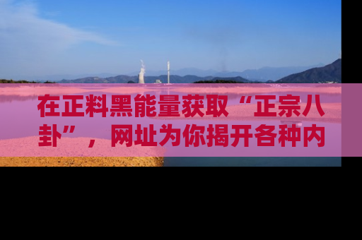 在正料黑能量获取“正宗八卦”，网址为你揭开各种内幕故事！