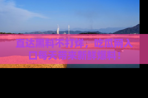 直达黑料不打烊,吃瓜网入口每天带来新鲜爆料!
