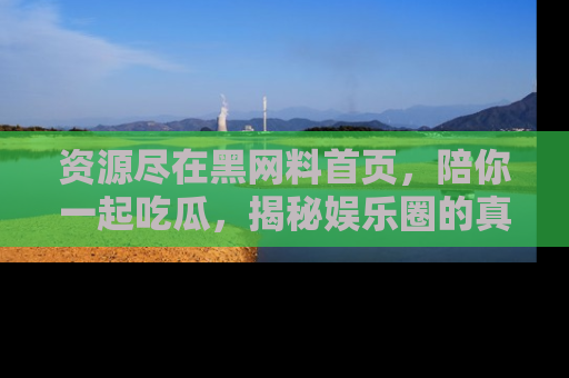 资源尽在黑网料首页,陪你一起吃瓜,揭秘娱乐圈的真实内幕
